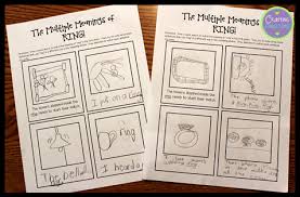 Multiple Meaning Words Anchor Chart Freebies Included
