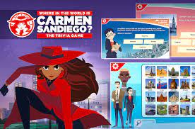 Your assignment is to apprehend carmen sandiego, track the location of her hideout, and determine which loot she has stolen. Where In The World Is Carmen Sandiego The Trivia Game Carmen Sandiego Wiki Fandom