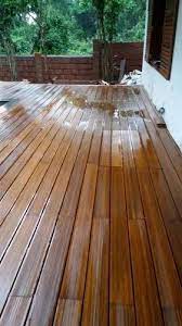 brown ipe wood flooring outdoor deck