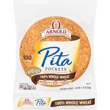 arnold 100 whole wheat pita pocket