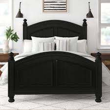 Panel Beds Bed Makeover Black Wooden Bed