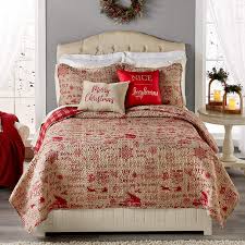 Holiday Sentiments Quilted Bedding