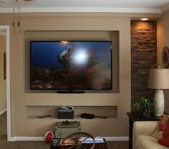 Mf 412 Recessed Tv Center With Stone