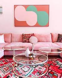 Pink Living Rooms