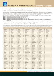 The city has also distributed schedule for specific areas Loadshedding Explained Download Map And Schedules For Durban Suburbs South Coast Sun