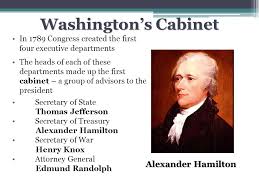 Washington's habit of calling regular and frequent cabinet meetings began a tradition that has been followed by every succeeding president. Launching The New Nation Ppt Download