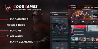 Goodgames Portal Store Html Gaming Template Website