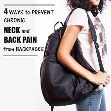 neck and back pain from backpacks