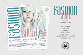 Fashion Show Flyer Template V2 Catwalk Flyer Design Psd