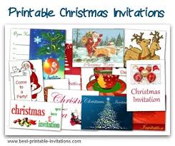 Printable Christmas Party Invitations