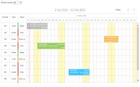 hotel room booking calendar in asp net