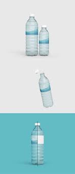 free mineral water bottle mockup psd