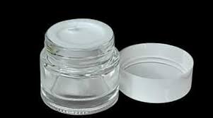 Round Glass Sample Pot Jar Glitter