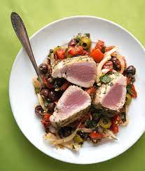 Italian Tuna Steak gambar png