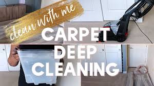 clean with me carpet deep cleaning w