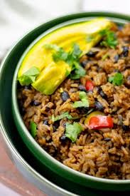 full of flavor black beans and rice