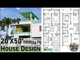20x50 Home Design With Floor Plan And