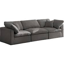 Meridian Furniture Plush Standard Gray