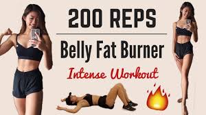 200 reps intense belly fat burning