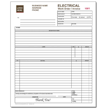 Electrical Contractor Forms Custom Carbonless Orders