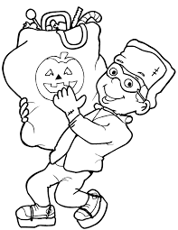 Halloween coloring pages for boys. Free Coloring Pages For Kids Halloween Drawing With Crayons