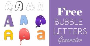 free bubble letters generator add