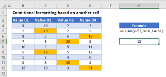 conditional formatting based on another