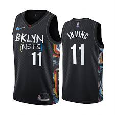 Shop brooklyn nets jerseys in official swingman and nets city edition styles at fansedge. Kyrie Irving Brooklyn Nets Black City Edition Honor Basquiat 2020 21 Jersey Ctjersey Store