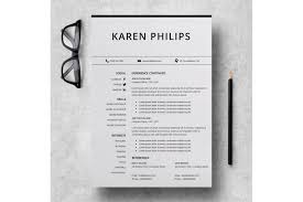 How to choose a resume format. Resume Template Instant Download Standard Cv Format Karen By Lucatheme Thehungryjpeg Com