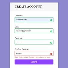create effective signup form validation