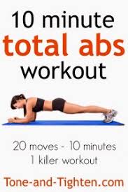 10 minute total abs workout 20 moves