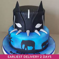 When incorporating characters into a party's design, i often select simple dessert designs to provide a more cohesive overall look. Black Panther Cake Cake Delivery In Dubai