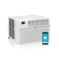 General electric split air conditioner. Ge 12 000 Btu 115 Volt Smart Window Air Conditioner With Remote In White Aec12ay The Home Depot