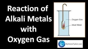 metal reaction with oxygen gas