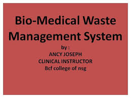 Bio Medical Waste Management System Authorstream
