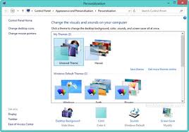 how to change theme in windows 8