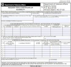 veteran va certificate of eligibility