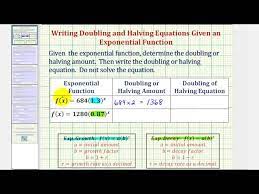 Doubling Equation And Halving Equation
