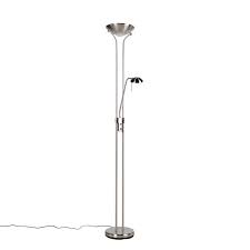 Steel Floor Lamp With Reading Lamp Incl