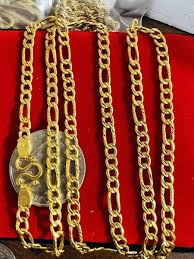 uae gold mens women s figaro necklace