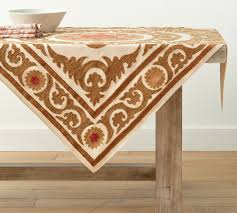 neila suzani embroidered table throw