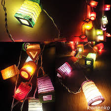 Color Lantern Fairy String Lights Patio