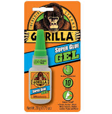 gorilla super glue gel clear 20g