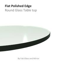 Clear Round 42 Inch Glass Table Top