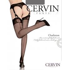 Review Cervin Silk Stockings Mesh Suspender Belt The