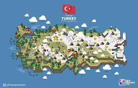 Regions list of turkey with capital and administrative centers are marked. Turkey Map In The Style Of Mario Mapporn