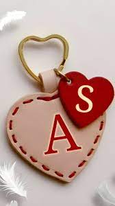as name a s love keychain as love