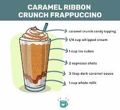 caramel ribbon crunch frappuccino