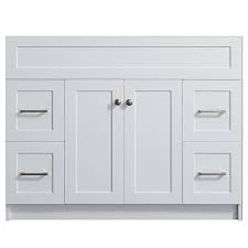 Updating your bathroom vanity can be an instant way of upping your bathroom storage and breathing new life into it. Ariel Hamlet 42 In White Bathroom Vanity Cabinet In The Bathroom Vanities Without Tops Department At Lowes Com