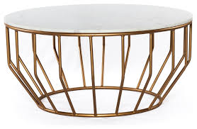 Gold Leaf Round Coffee Table
